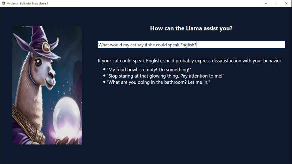 MyLlama Application